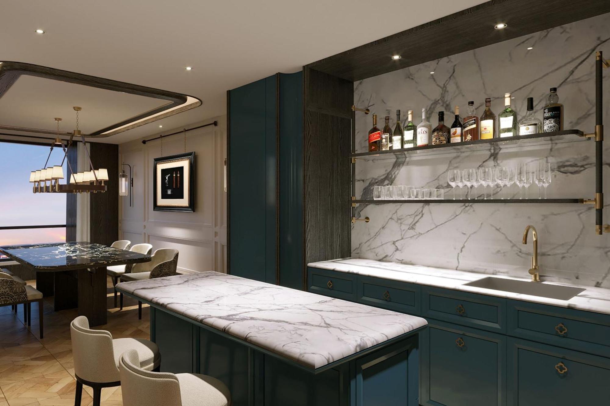 ホテル ザ ノーザム オール スイート ペナン ジョージタウン エクステリア 写真 A kitchen at 100 East 57th Street